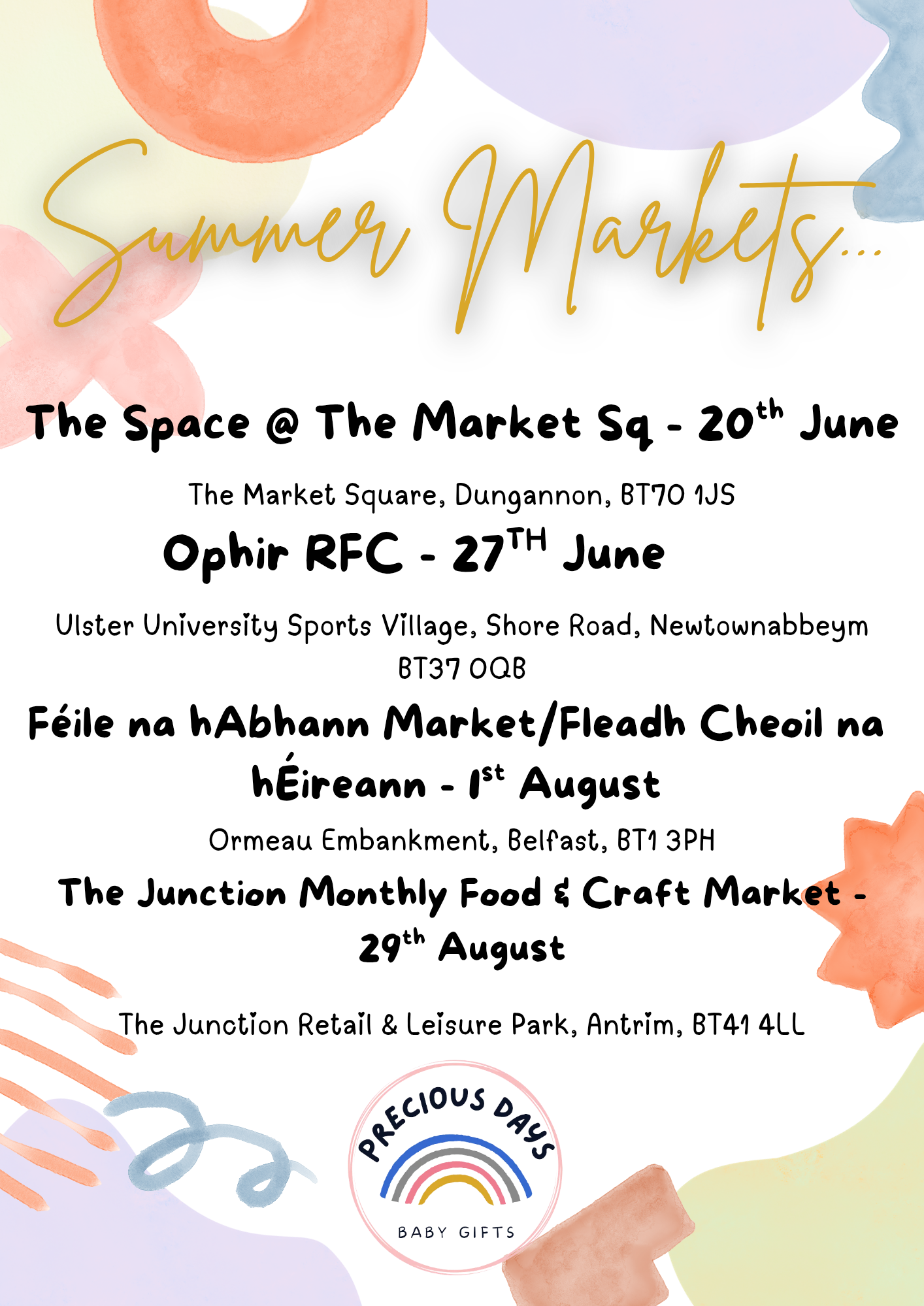 Summer Markets!