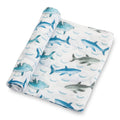 Baby Muslin Swaddle Blanket 120 x 120cm: Jawsome Shark
