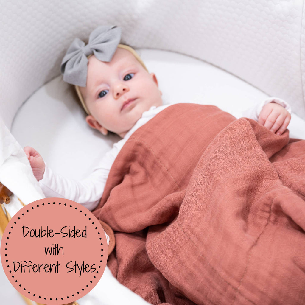 Baby & Kids Muslin Blanket 120 x 120cm: Oh Deer