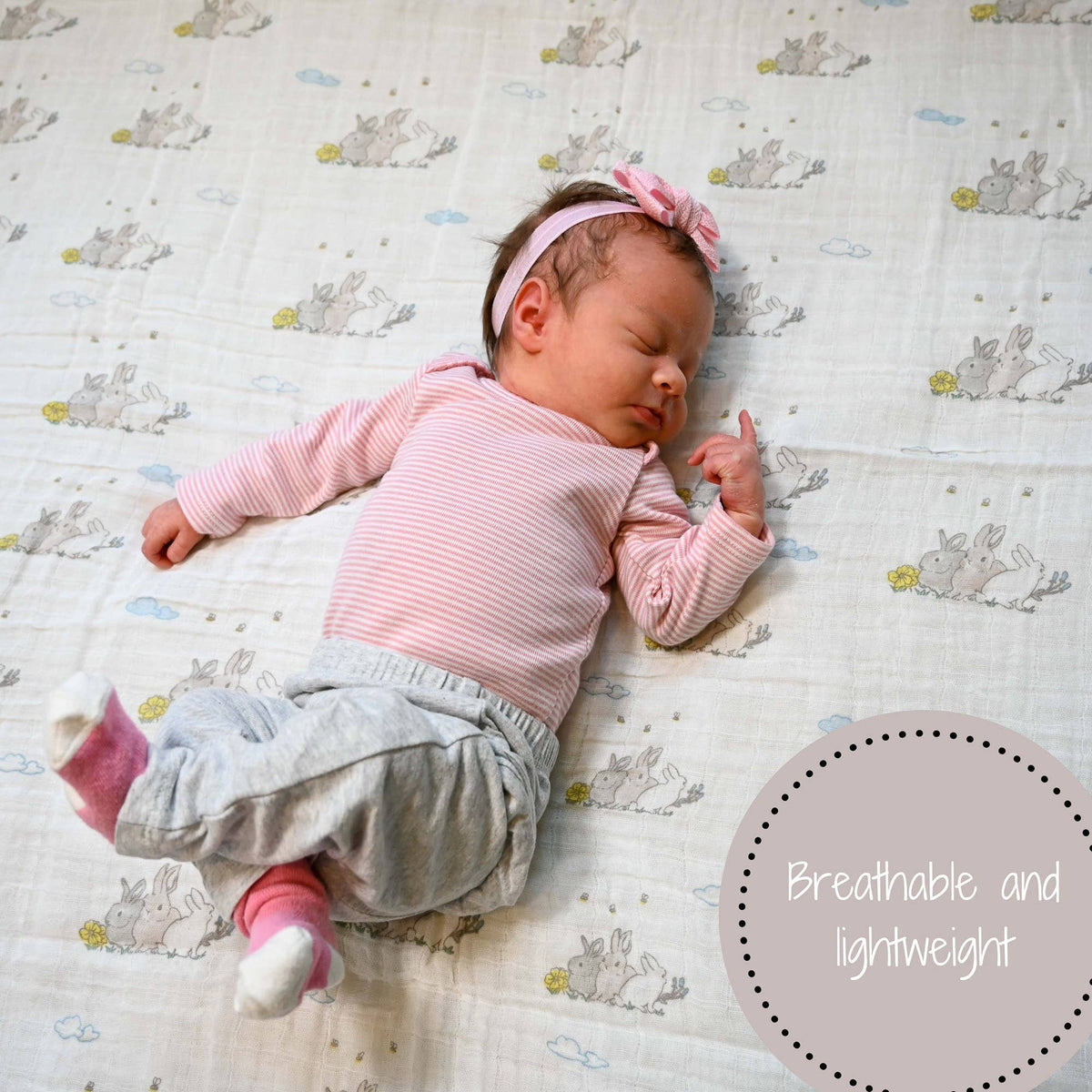 Lange d'emmaillotage pour bébé 120 x 120 cm : La chance des Irlandais