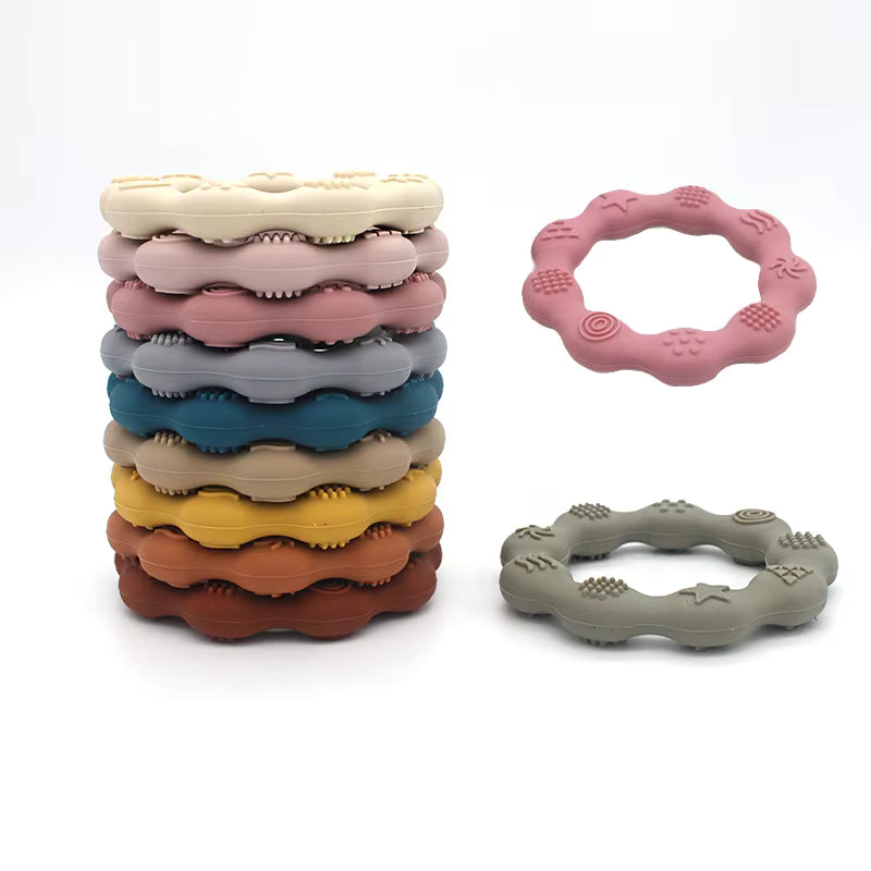 Silicone Ring Textured Teether