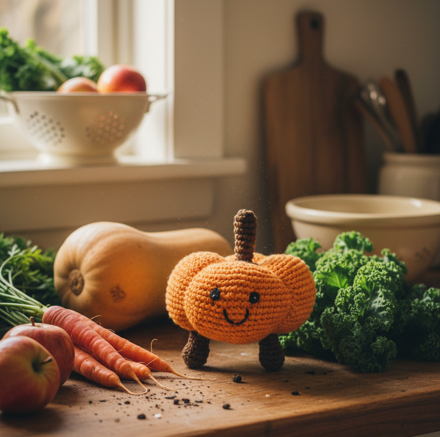Pumpkin Baby Toy Rattle