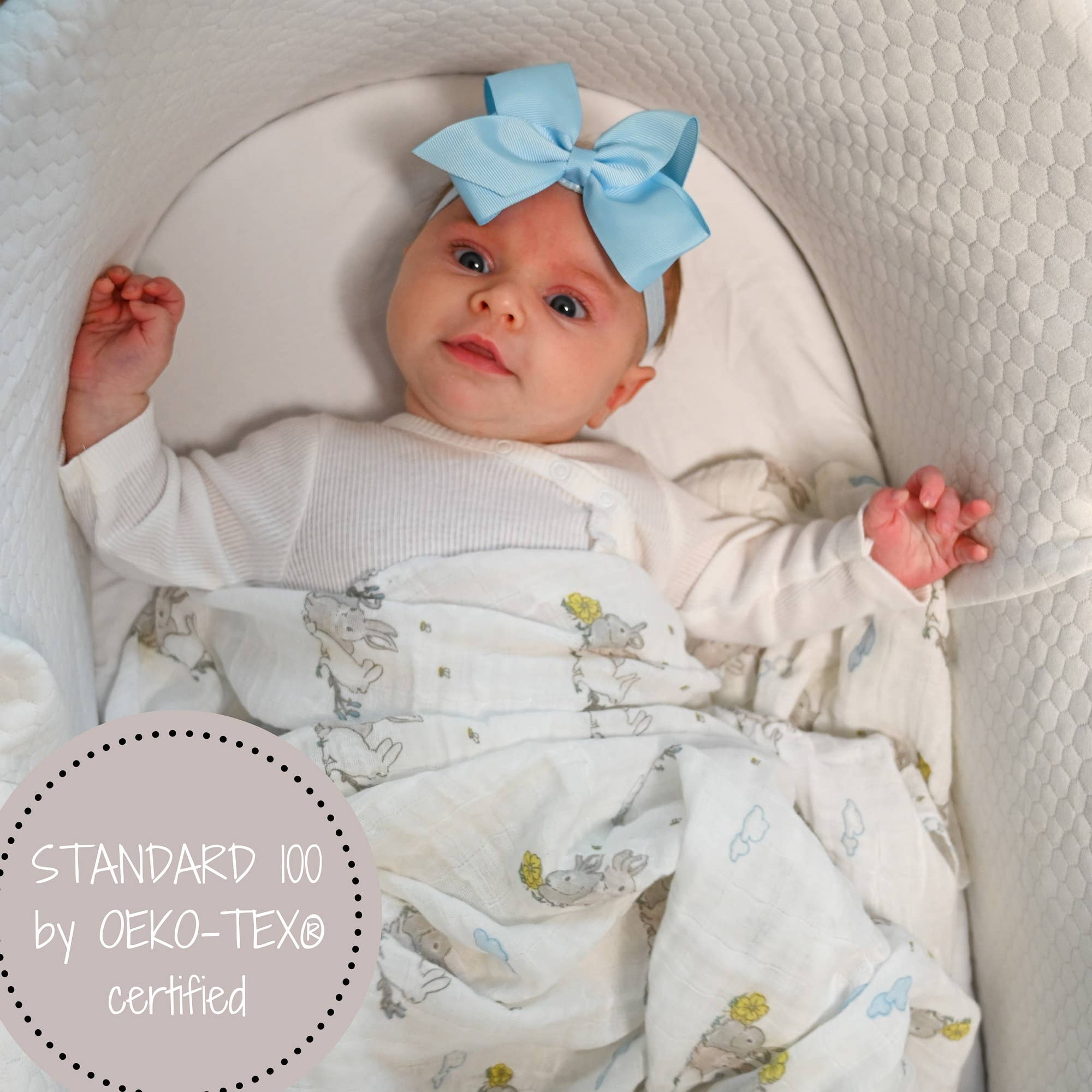Lange d'emmaillotage pour bébé 120 x 120 cm : La chance des Irlandais