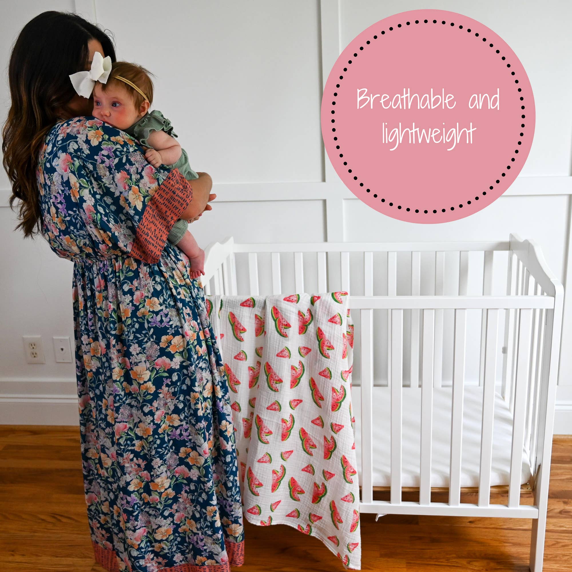 Lange d'emmaillotage pour bébé 120 x 120 cm : La chance des Irlandais