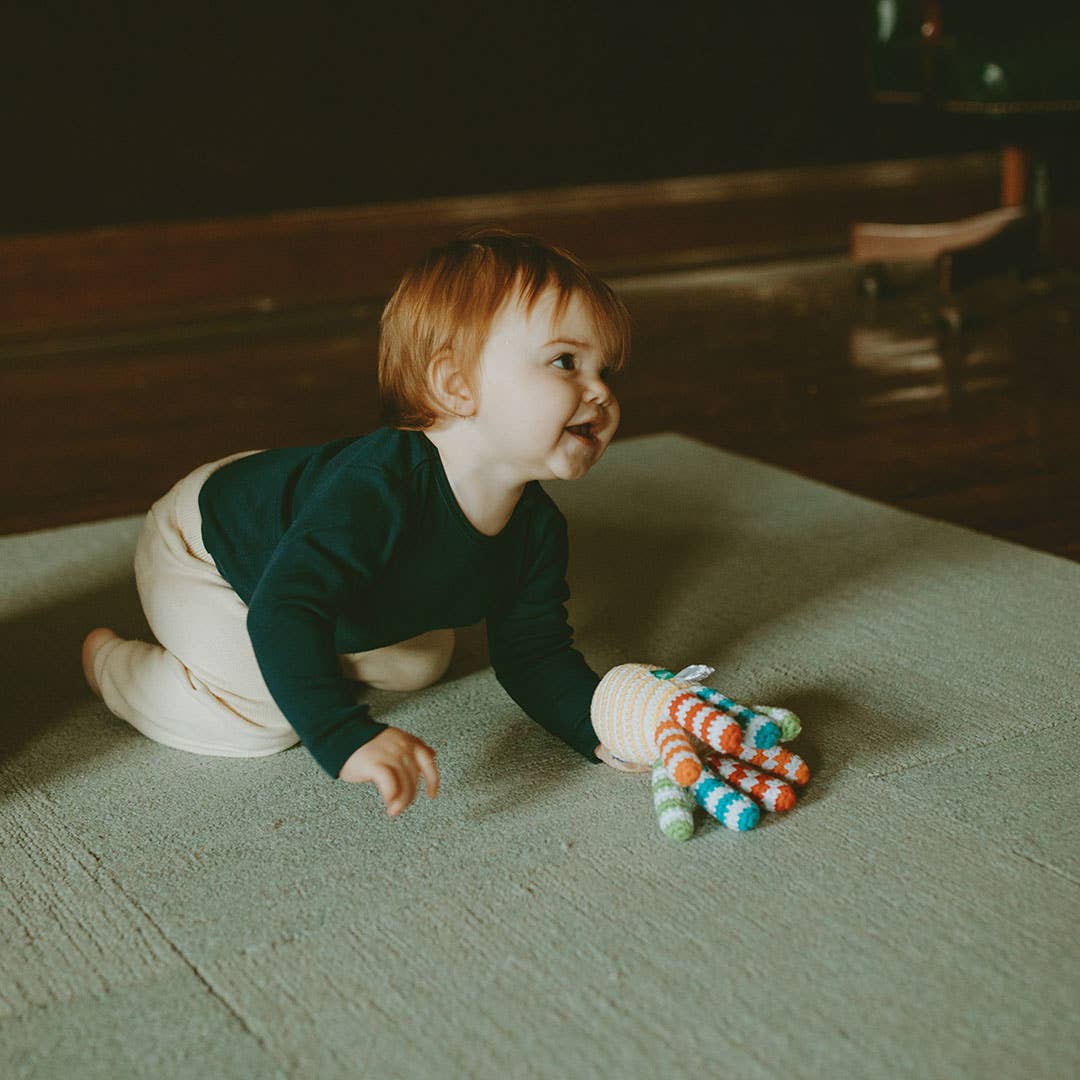 Rainbow Octopus Baby Toy Rattle