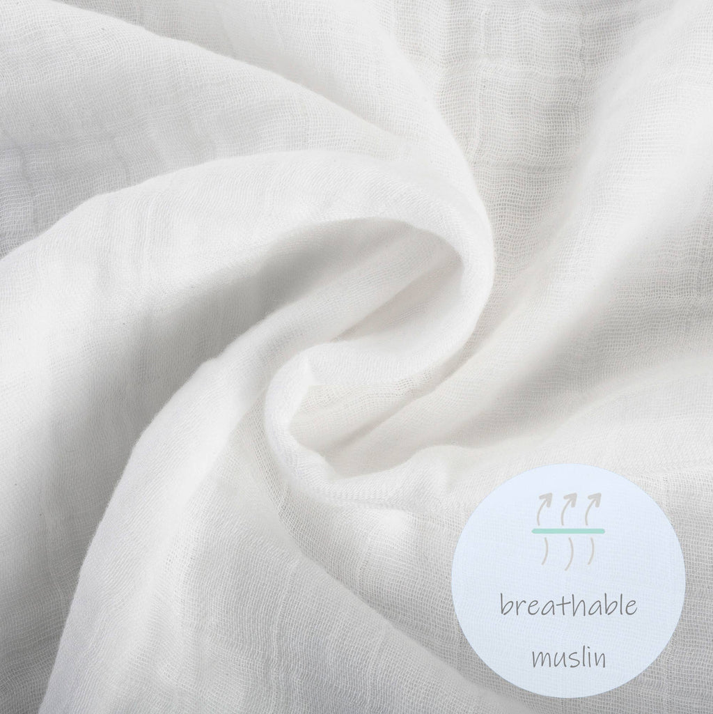 Baby Muslin Swaddle Blanket 120 x 120cm: The Cow Goes MOO