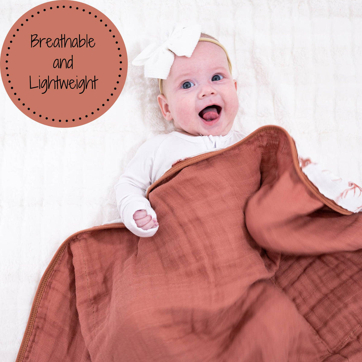 Baby & Kids Muslin Blanket 120 x 120cm: Oh Deer