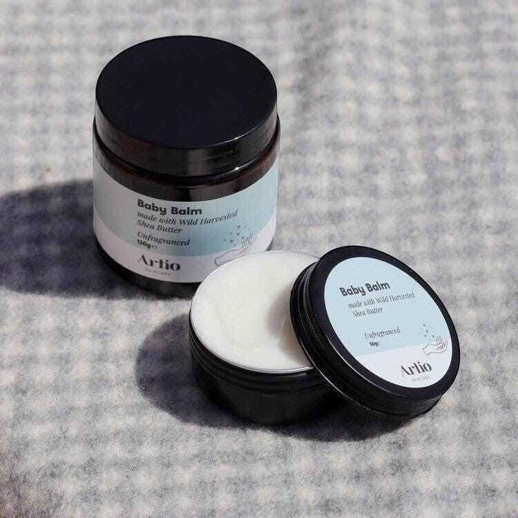 Precious Days Gifts Baby Balm made with Wild Harvested Shea Butter, unfragranced, 100% natural ingredients.