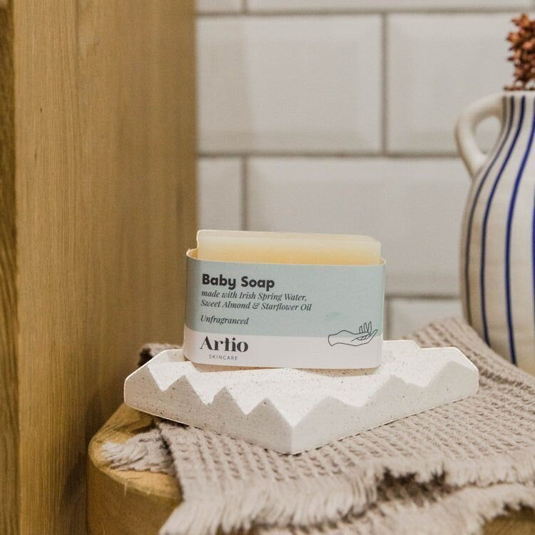 Precious Days Gifts Oink! baby gift box includes unfragranced Artio baby soap with shea butter and vitamin E.