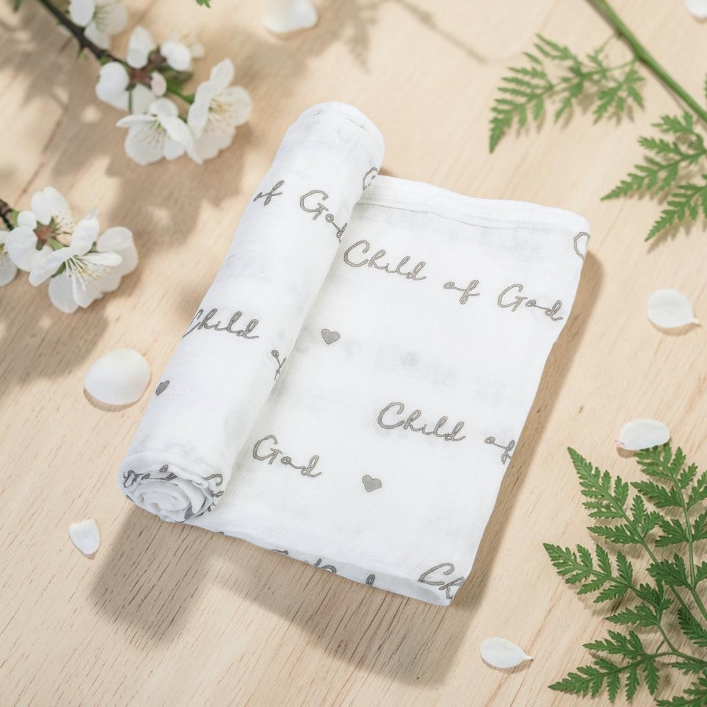 Baby Muslin Swaddle 120 x 120cm: Child of God