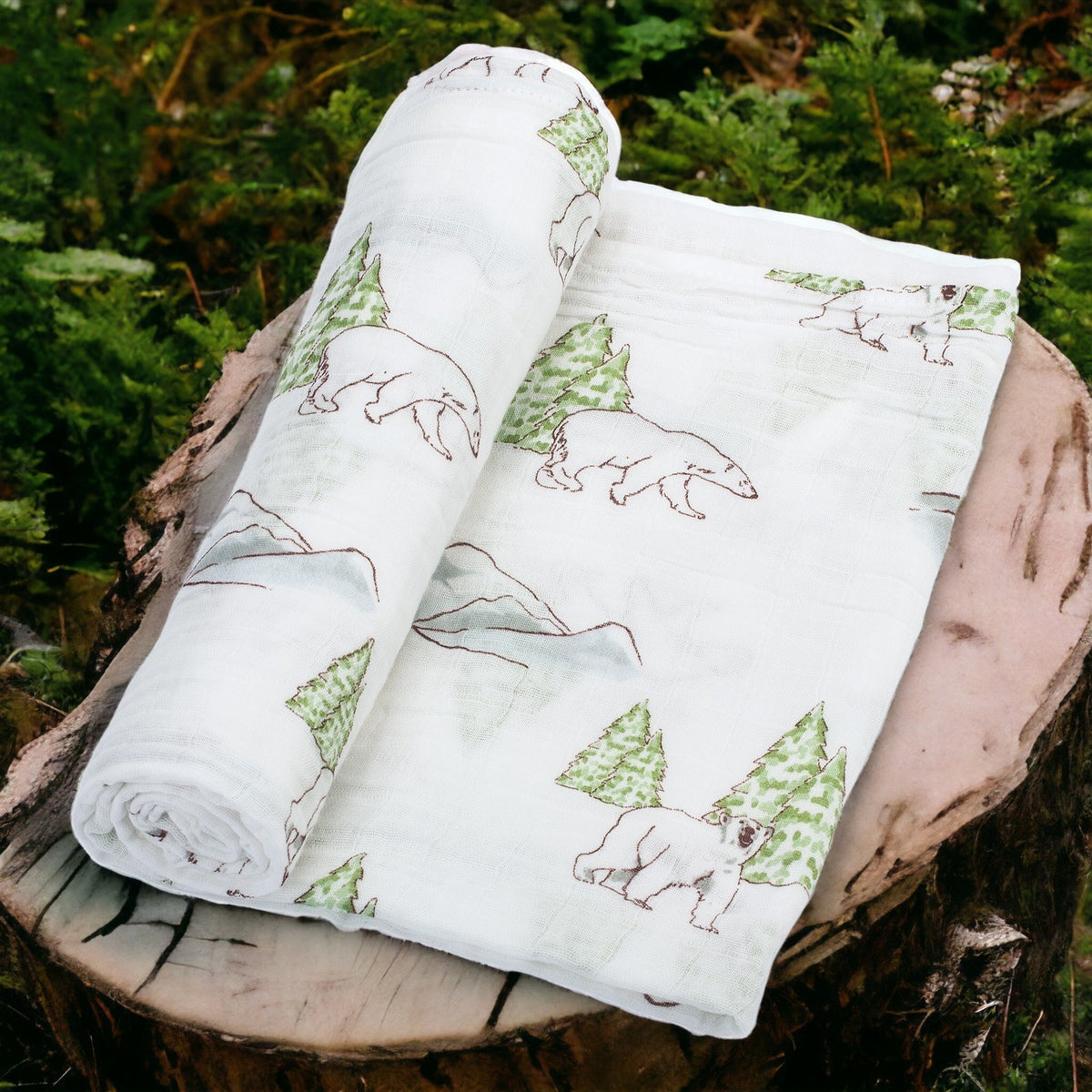 Baby Muslin Swaddle Blanket 120 x 120cm: Chill Out