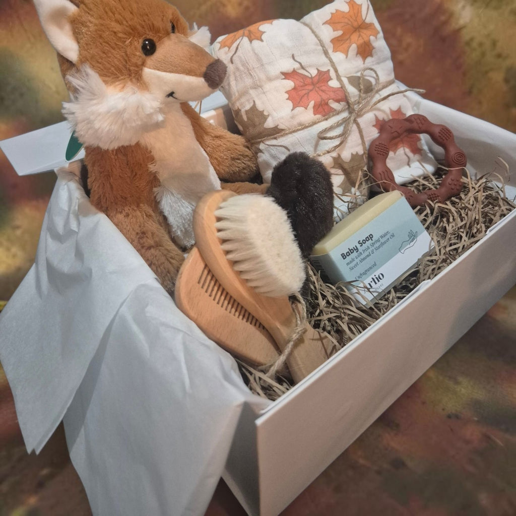 Large New Baby Gift Box: Luxury Autumn Fox Baby Box