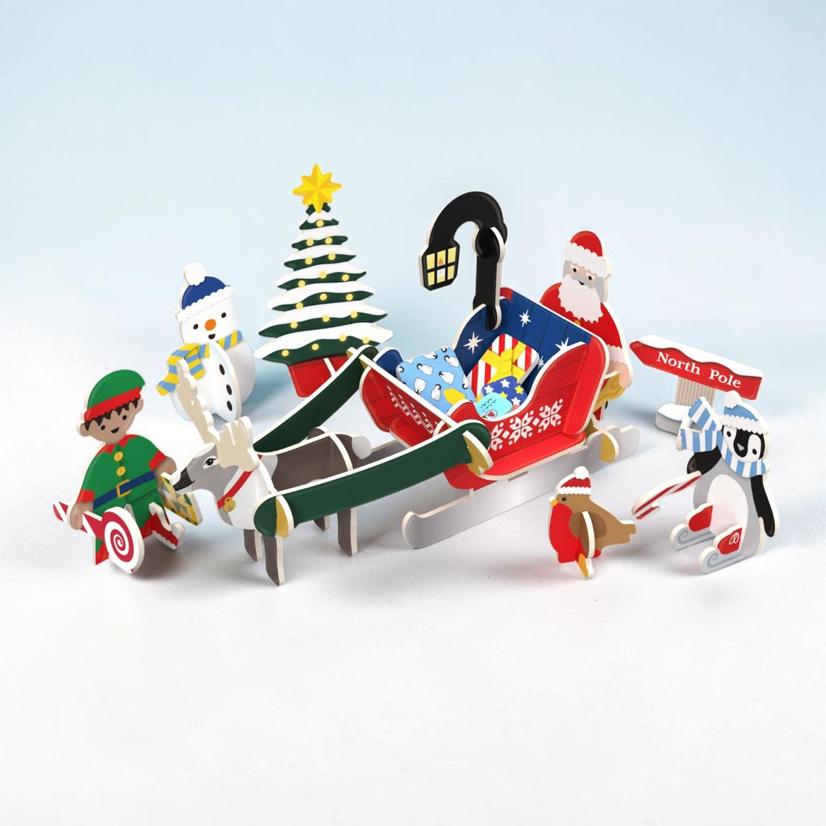 Play Press Toys: Santa's Midnight Sleigh Ride Set