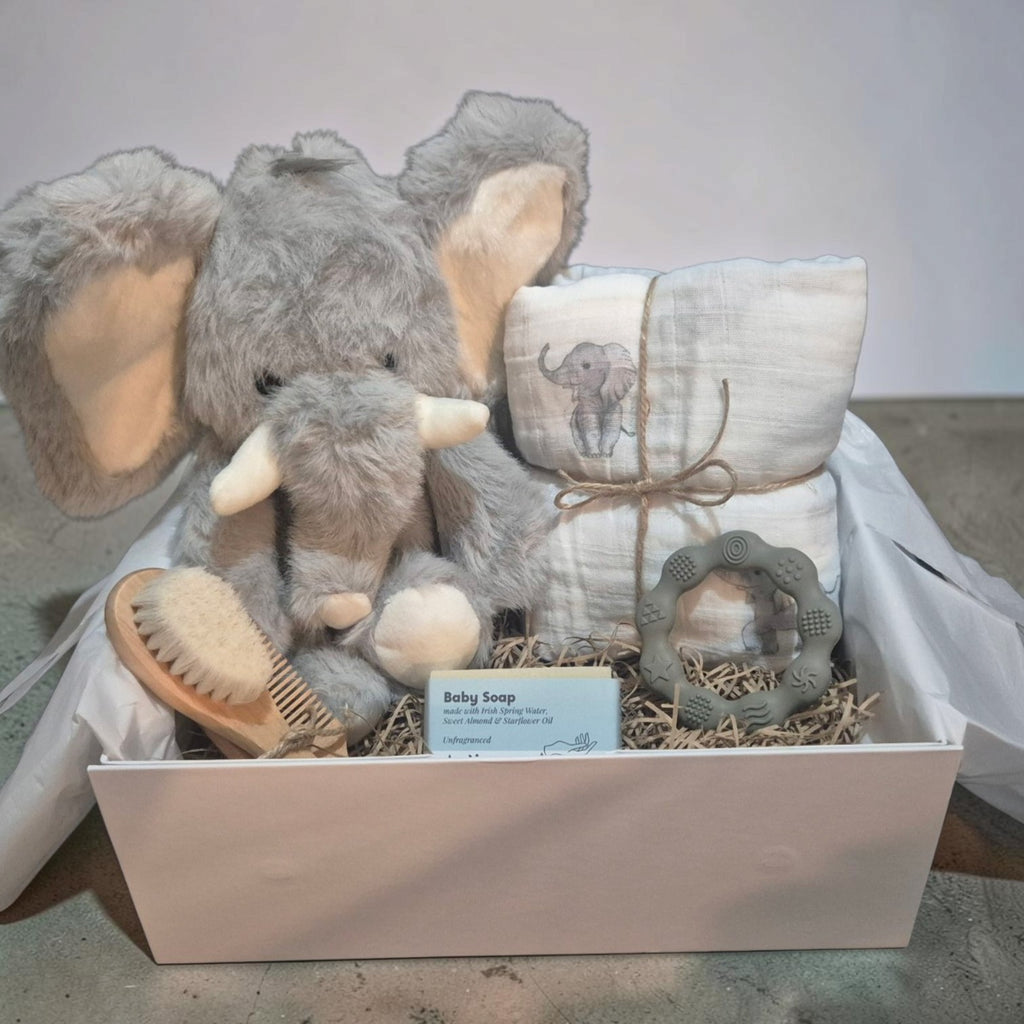 Large New Baby Gift Box: Luxury Elephant Baby Box