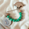 Wooden Green Dinosaur Dummy Clip