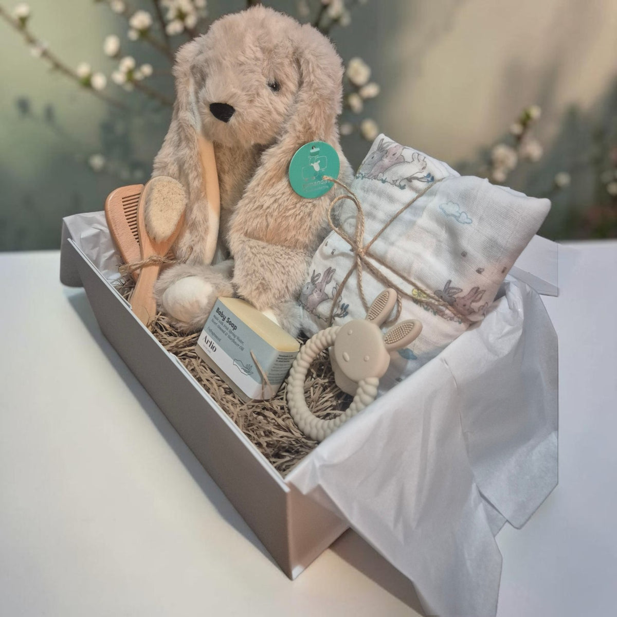 Large New Baby Hamper: Luxury Bunny New Baby Box