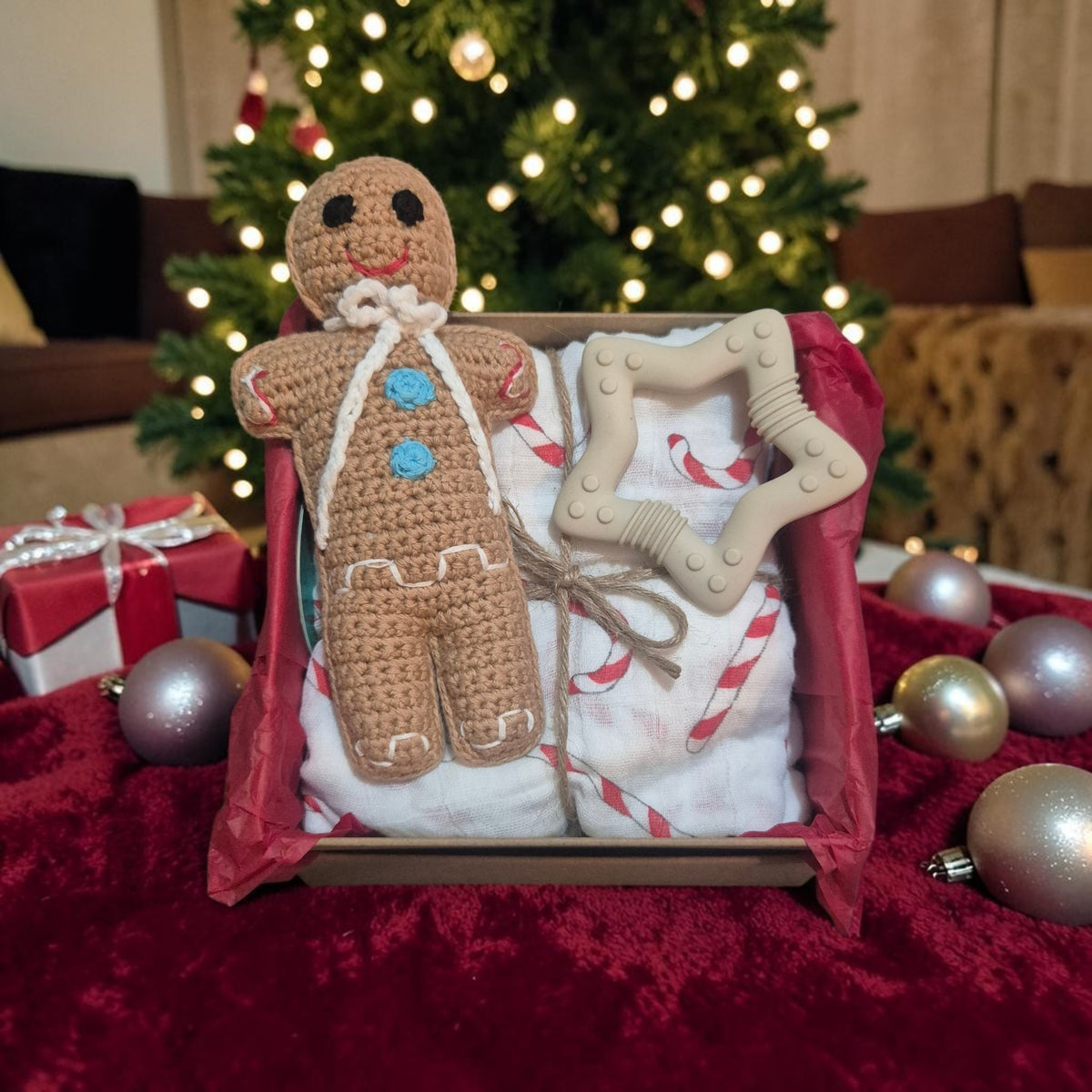 Small Christmas Baby Box: Gingerbread Man