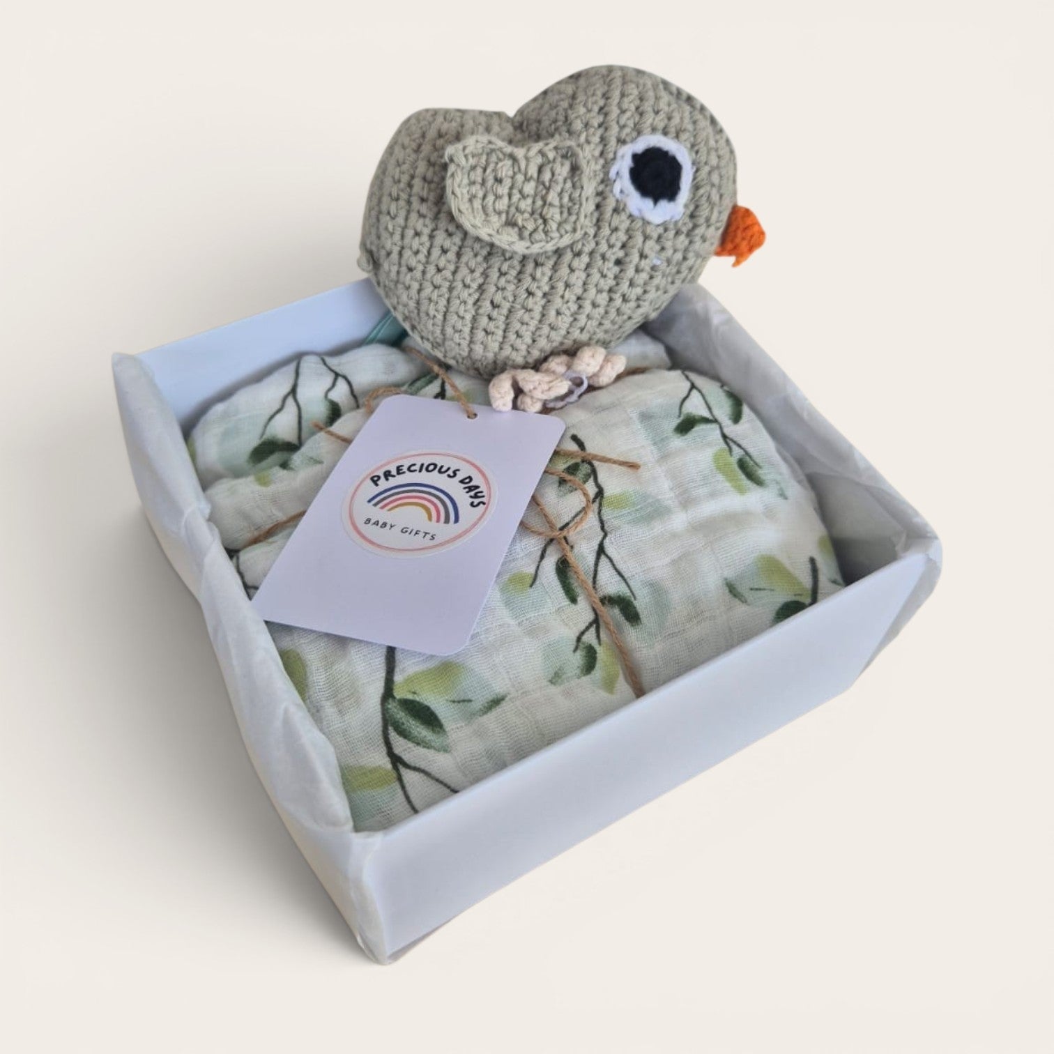Coffret Cadeau Petit Nouveau-né : Oiseau