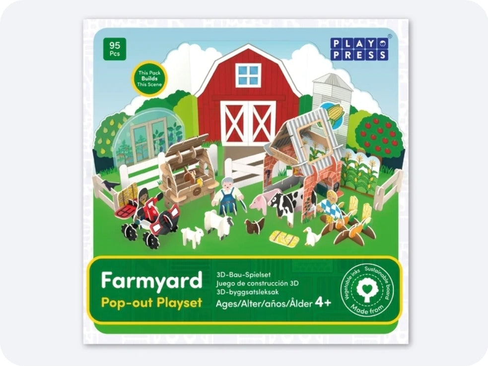 Play Press Toys Farmyard Set