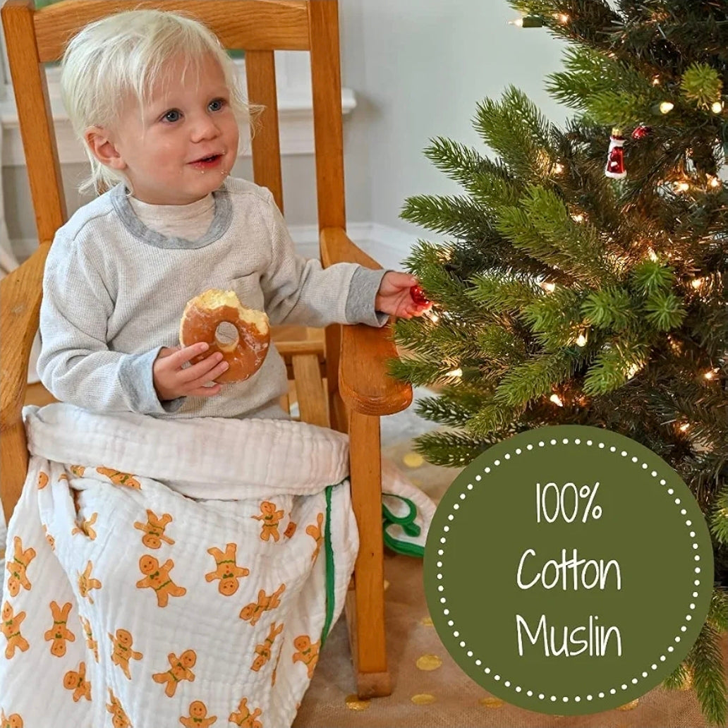 Baby & Kids 6-layer Muslin Quilt 120x120cm: I'm the Gingerbread Man