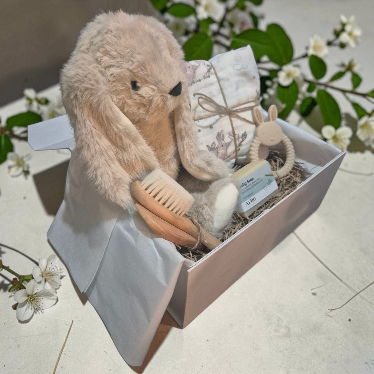 Large New Baby Hamper: Luxury Bunny New Baby Box