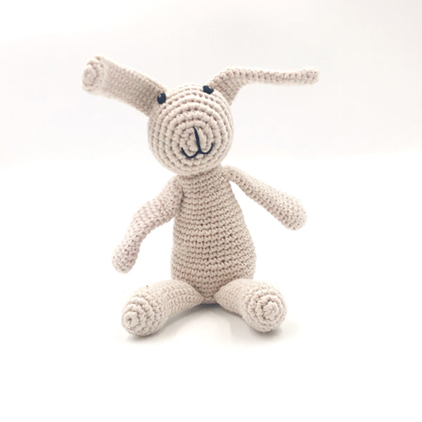 White Bunny Toy Rattle
