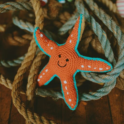 Cheery Starfish Toy Rattle