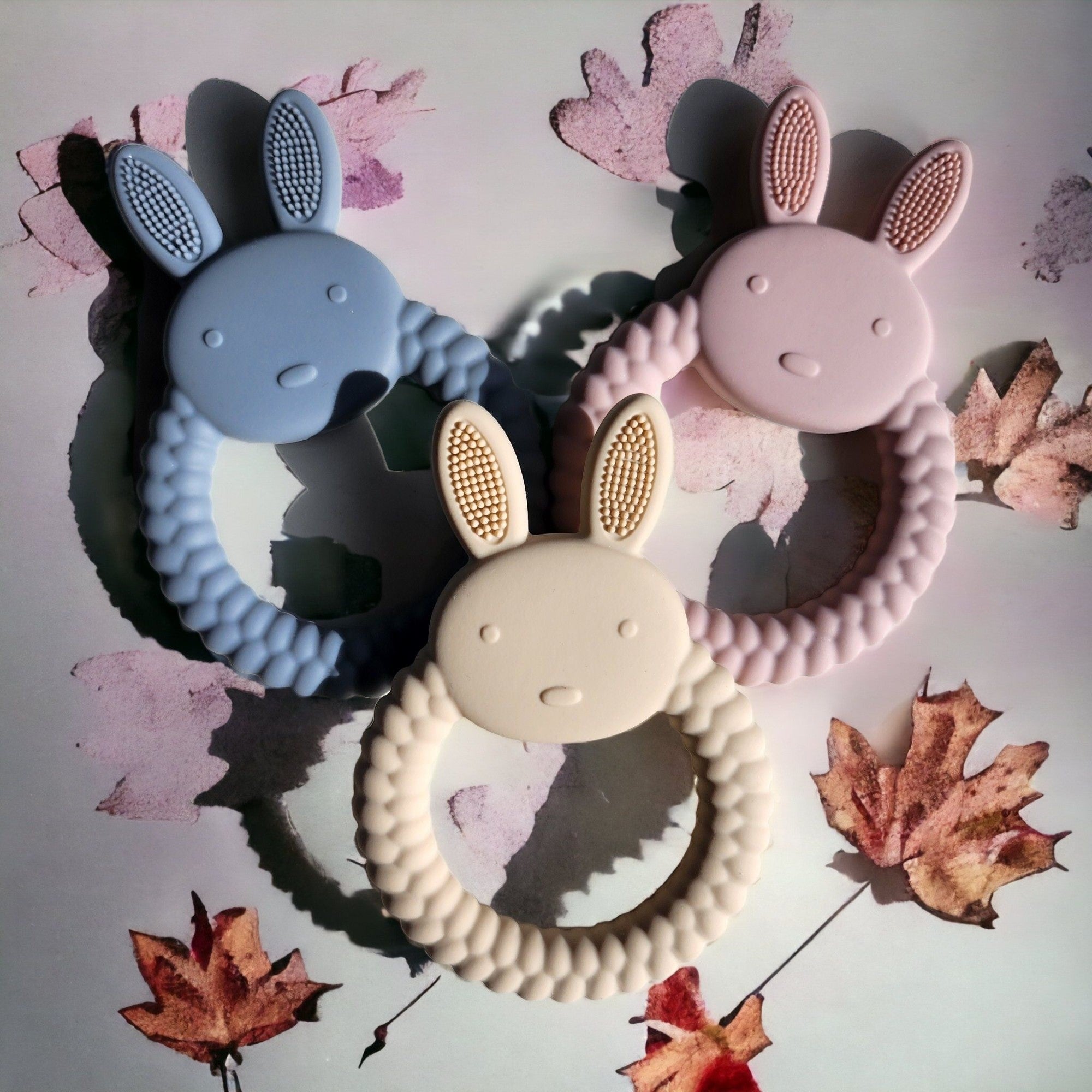 Silicone bunny teether